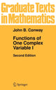 Book cover of: Functions of One Complex Variable I