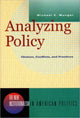 Book cover of: Analyzing Policy. By: Michael Munger