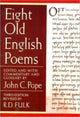 Book cover of: Eight Old English Poems