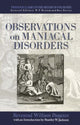 Book cover of: Observations on Maniacal Disorder. By: William Pargeter
