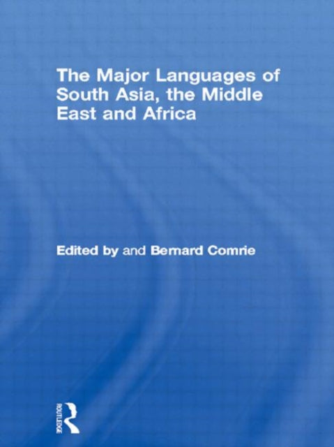 Book cover of: Major Languages of South Asia, the Middle East and Africa