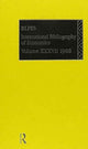 Book cover of: IBSS: Economics: 1988 Volume 37. By: British Library