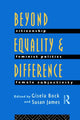 Book cover of: Beyond Equality and Difference. By: Gisela Bock