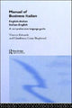 Book cover of: Manual of Business Italian. By: Vincent Edwards