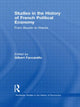 Book cover of: Studies in the History of French Political Economy. By: G. Faccarello