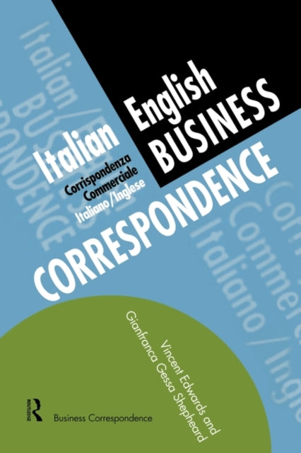 Book cover of: Italian/English Business Correspondence. By: Vincent Edwards