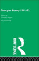 Book cover of: Georgian Poetry 1911-22. By: Timothy Rogers