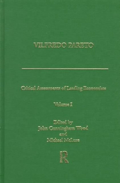 Book cover of: Vilfredo Pareto. By: John Wood