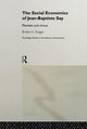 Book cover of: Social Economics of Jean-Baptiste Say