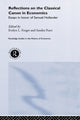 Book cover of: Reflections on the Classical Canon in Economics. By: Sandra Peart