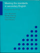 Book cover of: Meeting the Standards in Secondary English. By: Michael Fleming