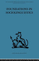 Book cover of: Foundations in Sociolinguistics. By: Dell Hymes