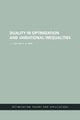 Book cover of: Duality in Optimization and Variational Inequalities