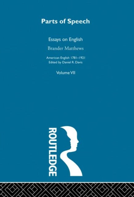 Book cover of: Parts Of Speech:Essays English. By: Daniel R. Davis