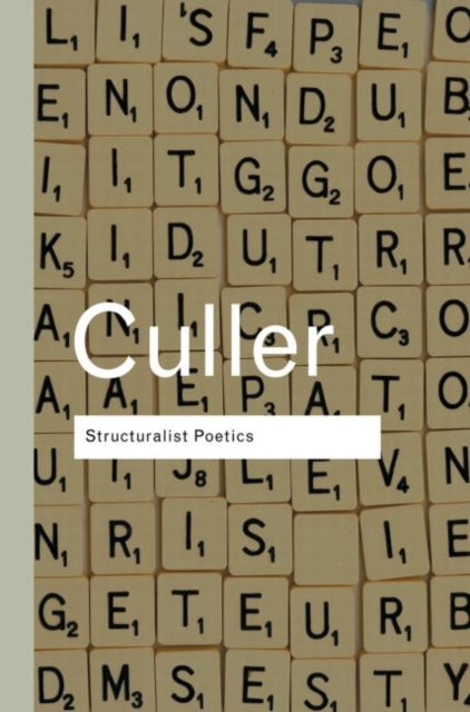 Book cover of: Structuralist Poetics