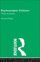 Book cover of: Psychoanalytic Criticism. By: Wright