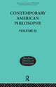 Book cover of: Contemporary American Philosophy. By: George P Adams