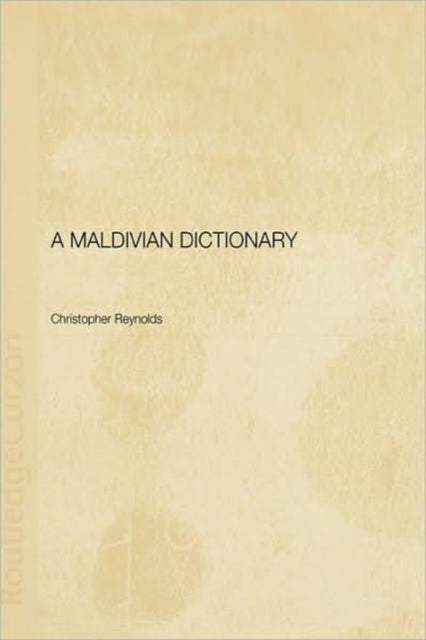 Book cover of: Maldivian Dictionary. By: Christ Reynolds