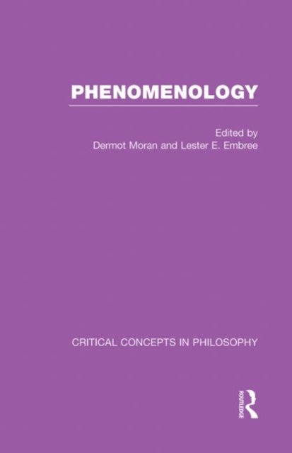 Book cover of: Phenomenology:Crit Con In Phil. By: Dermot Moran