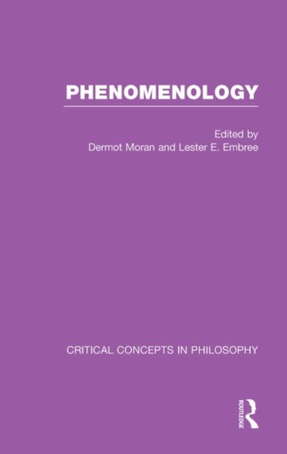 Book cover of: Phenomenology:Crit Con In Phil. By: Dermot Moran