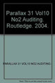 Book cover of: Parallax 31 Vol10 No2 Auditing. By: Nicholas Chare