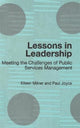 Book cover of: Lessons in Leadership