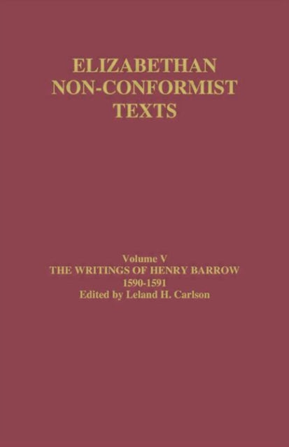 Book cover of: Writings of Henry Barrow, 1590-91. By: Henry Barrow