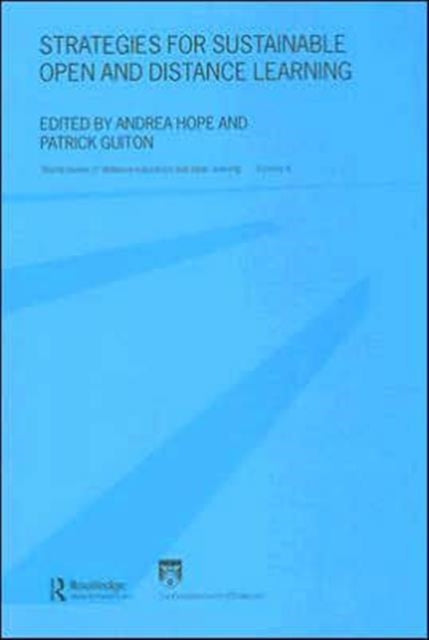 Book cover of: Strategies for Sustainable Open and Distance Learning. By: Andrea Hope