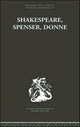 Book cover of: Shakespeare, Spenser, Donne. By: Frank Kermode