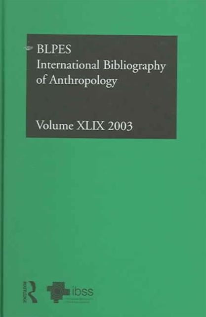 Book cover of: IBSS: Anthropology: 2003 Vol.49. By: Jean Sykes
