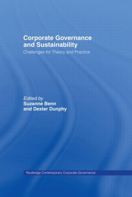 Book cover of: Corporate Governance and Sustainability. By: Dexter C. Dunphy