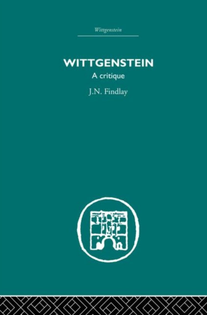 Book cover of: Wittgenstein. By: J.N. Findlay