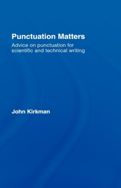 Book cover of: Punctuation Matters. By: Kirkman