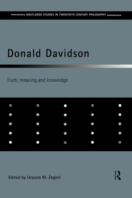 Book cover of: Donald Davidson. By: Urszula Zeglen