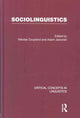 Book cover of: Sociolinguistics. By: Nikolas Couplan