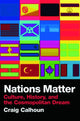 Book cover of: Nations Matter. By: Craig Calhoun