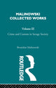 Book cover of: Crime and Custom in Savage Society. By: Malinowski