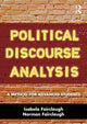 Book cover of: Political Discourse Analysis. By: Norman Fairclough