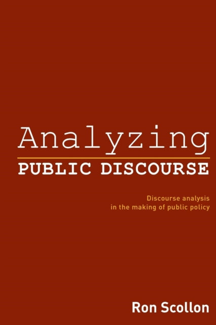 Book cover of: Analyzing Public Discourse. By: Ron Scollon