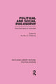 Book cover of: Political and Social Philosophy (Routledge Library Editions: Political Science Volume 30). By: D. O'Mahony
