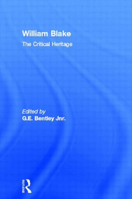 Book cover of: William Blake. By: Bentley, G. E., Jr.