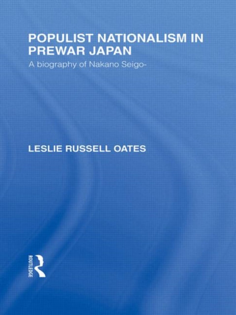 Book cover of: Populist Nationalism in Pre-War Japan