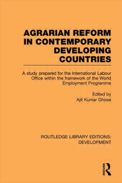 Book cover of: Agrarian Reform in Contemporary Developing Countries. By: Ajit Kumar Ghose