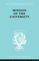 Book cover of: Mission of the University. By: José Ortega y Gasset