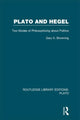 Book cover of: Plato and Hegel (RLE: Plato). By: Gary Browning