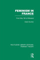 Book cover of: Feminism in France (RLE Feminist Theory). By: Claire Duchen