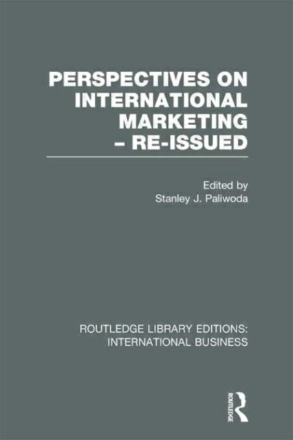 Book cover of: Perspectives on International Marketing - Re-issued (RLE International Business). By: Stanley Paliwoda