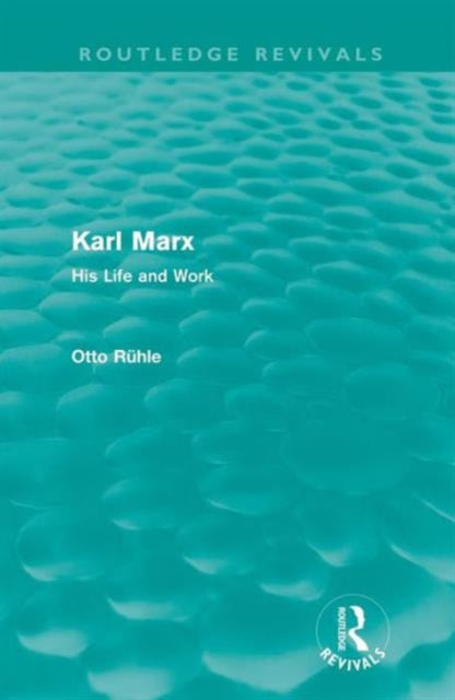 Book cover of: Karl Marx. By: Otto Rühle