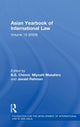 Book cover of: Asian Yearbook of International Law. By: B. S. Chimni