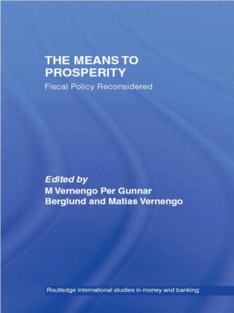 Book cover of: Means to Prosperity. By: Matias Vernengo